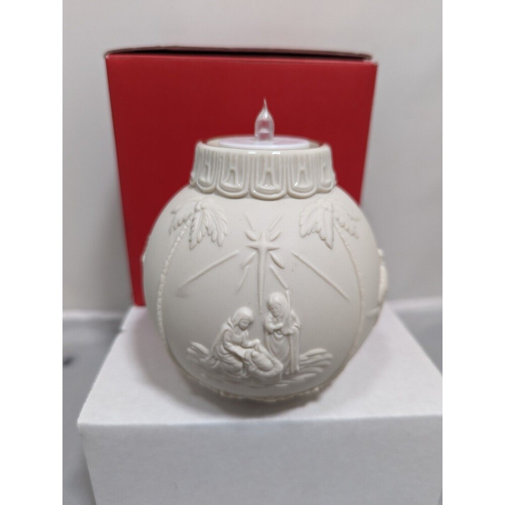 Lenox Ornamental Glow Nativity Tea Light Candle Holder Christmas Holiday